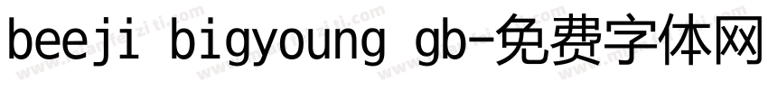 beeji bigyoung gb字体转换